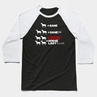 Crazy Horse Lady Baseball T-Shirt